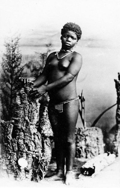 Lulu, una ragazza Zulu, c.1895 da South African Photographer